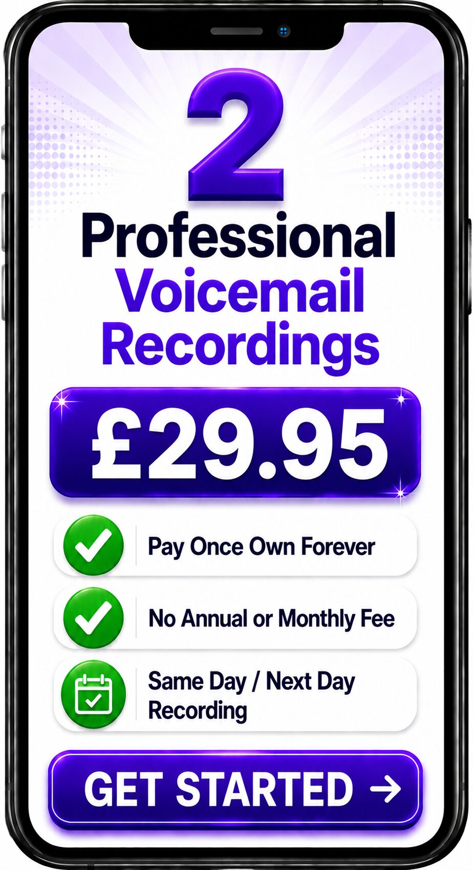 2 Professional Voicemail Recordings 2 Professional Voicemail Recordings