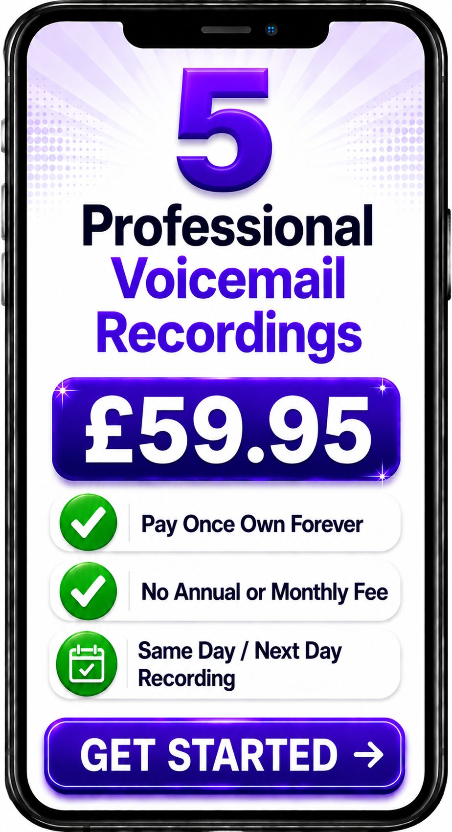 5 Professional Voicemail Recordings 5 Professional Voicemail Recordings