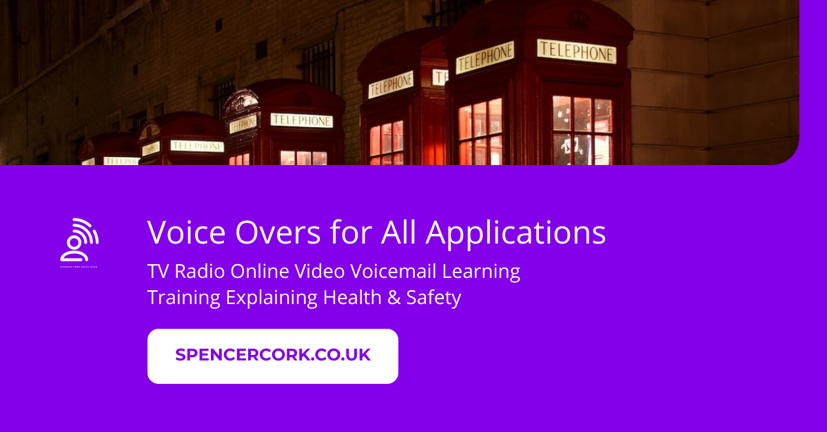 British Male Voice Over and Voicemail Recording Service