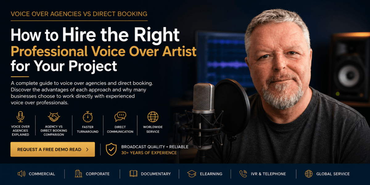 How to Hire a Professional Voice Over Artist Voice Over Agencies Explained Voice Over Agencies vs Direct Booking: How to Hire the Right Professional Voice Over Artist