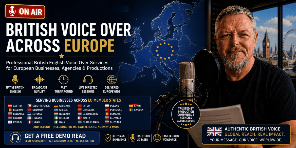 Professional British English Voice Over Services Across Europe Professional British English Voice Over Services Across Europe