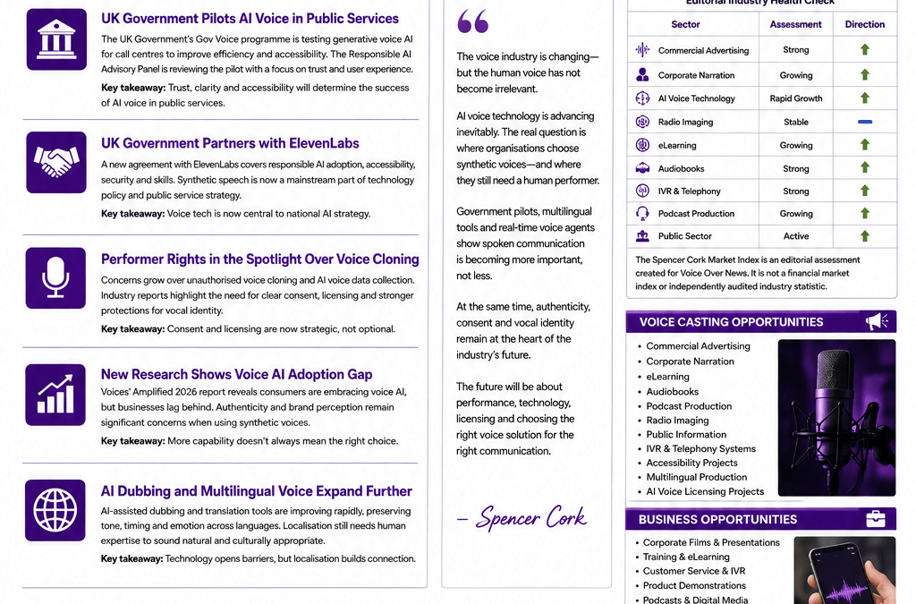 AI Voice Adoption Accelerates as Authenticity, Rights and Performance Define the Future