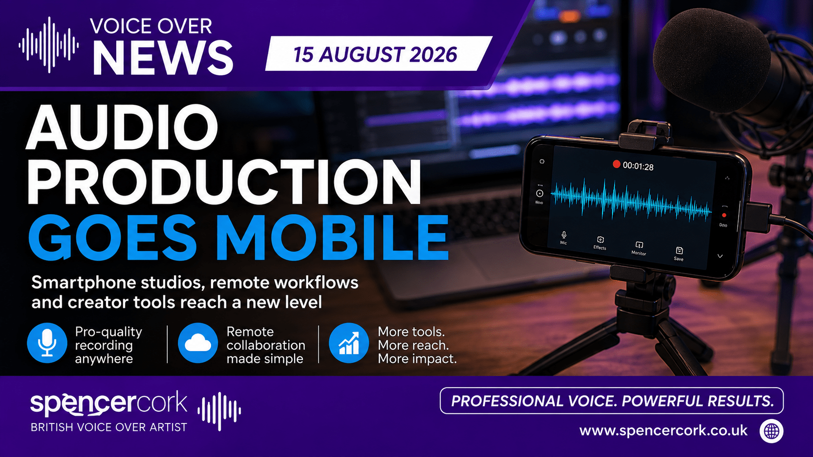 Blog Posts 5 Professional voice recording microphone representing the growing audiobook production market